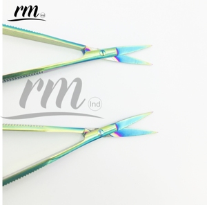 Tijeras de acero inoxidable de marca privada Spring Scissor, tijeras curvas para cejas, herramientas de mantenimiento de paisajes para plantas acuáticas - Product Image 6