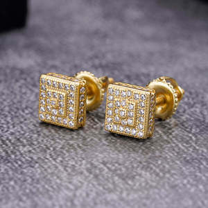 Pendientes de Diamantes Moissanite de Plata de Ley 925 de Lujo con Diseño Hipoalergénico para Hombres y Mujeres, para Uso Diario y Casual - Product Image 1