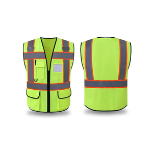 2026 New Hot Sale Men And Womens <b>Waterproof</b> Reflective Breathable Multi-pocket Safety Vest <b>Work</b> - Product Image 3