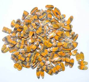 Vente en gros de paires de pierres précieuses en jaspe abeille naturel, magnifiques et de qualité supérieure, pour boucles d'oreilles, pierres précieuses en vrac - Forme et taille personnalisables - Product Image 5