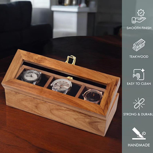 Estuche de Madera de Lujo para Relojes, Caja de Almacenamiento de Madera para Entusiastas de los Relojes, Empaque para Venta al por Menor por AYAANS - Product Image 5