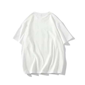 เสื้อยืดสตรีทแวร์คุณภาพสูง ผ้าฝ้าย 100% พิมพ์ลายกราฟิกแบบ DTG ทรงหลวม ใส่ได้ทั้งชายและหญิง พิมพ์ลายนูน 3 มิติ เสื้อยืดเปล่าสำหรับผู้ชาย - Product Image 5