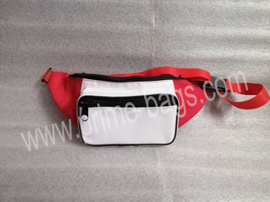 Sac banane unisexe personnalisable en polyester, motif à pois, forme boîte, avec sangle de ceinture et fermeture éclair, antivol, économique, sacs de premier choix - Product Image 1