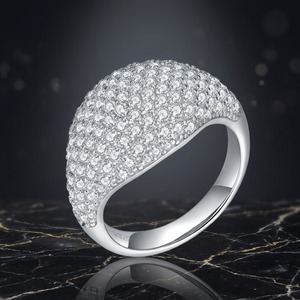 Anillo de Plata de Ley 925 con Diamantes de Moissanita al por Mayor, Estilo Hip Hop VVS, Joyería de Lujo con Brillo Intenso para Hombre - Product Image 5