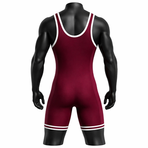 Combinaison de lutte pour hommes de qualité supérieure, une pièce, compression, extensible, respirante, séchage rapide, uniforme sportif, compétition, entraînement - Product Image 6