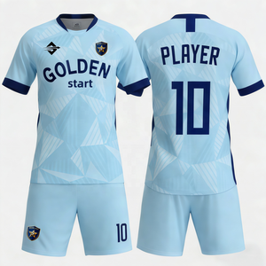 Maillot de football 2026 personnalisé imprimé par transfert thermique, short respirant à séchage rapide, uniforme d'équipe, tenue d'entraînement de football pour jeunes - Product Image 4