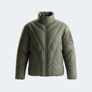 Chaqueta de Invierno para Hombre, Estilo Moderno, Colores Sólidos, Resistente al Viento, Cuello Alto, Transpirable, Ligera, de Secado Rápido, Mangas Largas - Product Image 1