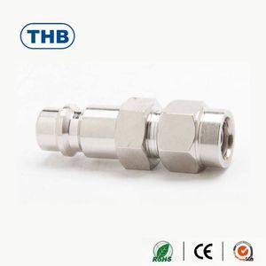 Raccord à vis universel THB de type européen en acier haute pression pour tuyau d'air 1/4 pouce - Product Image 2
