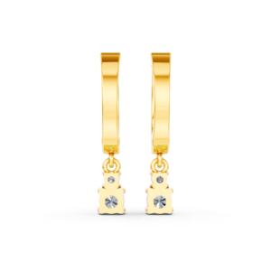 Boucles d'oreilles en or massif 14K 9K 10K 18K avec diamants de laboratoire certifiés IGI, fabricant de bijoux fins éthiques RJC ODM OEM, vente en gros EA501904 - Product Image 3