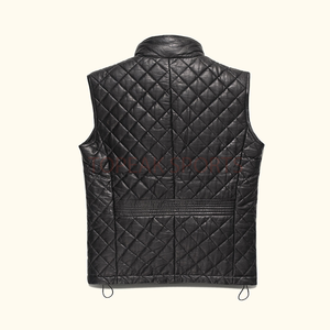 Chaleco de Cuero Negro Personalizado de Alta Calidad para Hombre, Tendencia 2026, Precio al por Mayor, Ropa de Invierno, Chalecos Térmicos de Moda - Product Image 2