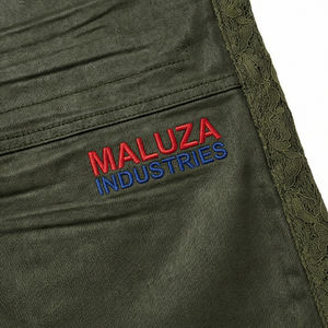 Unisex <b>Black</b> Faux Leather Elastic Waist Quick Dry Breathable Street Cargo Biker Hip Hop Urban Fashion Maluza Industries Shorts - Product Image 5