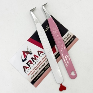 Pince à épiler écologique pour cils, design personnalisé durable, pince à épiler pour extensions de cils à volume 90 degrés avec logo - Product Image 3