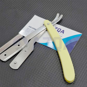 Stainless Steel Folding Barber Straight <b>Razor</b> with Stainless Steel Handle and Sharp Blade Holder Professional Shaving for <b>Men</b> - Product Image 1