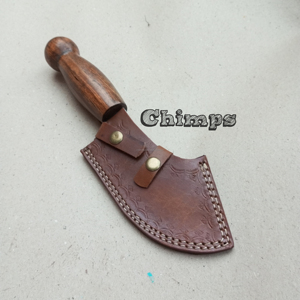 Cuchillo de Cocina de Acero de Damasco Forjado a Mano, Ecológico, para Carne y Verduras, con Patrón de Gotas de Lluvia - Product Image 2