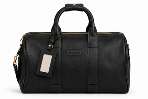 Etiqueta de Equipaje de Cuero Genuino Negro de Lujo con Logotipo Personalizado, Patrón Sólido, Porta Tarjetas de Identificación para Bolsa de Viaje, Regalo - Product Image 6