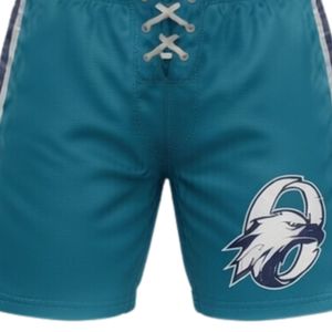 Ensemble short et maillot de hockey sur glace sublimé pour homme, couleur turquoise, en polyester, col en V, imprimé, uniforme sportif athlétique, vêtements d'équipe - Product Image 4
