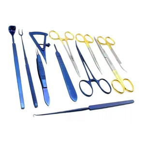 Kit d'instruments chirurgicaux professionnels en plastique pour interventions esthétiques, 11 pièces, en acier inoxydable allemand, réutilisables, outils CE - Product Image 4
