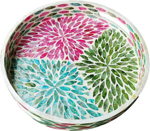 ถาดไม้ทรงสี่เหลี่ยมผืนผ้าทำด้วยมือถาดรองจานทรงเปลือกหอยมุกสำหรับเสิร์ฟชาพร้อมของขวัญดีไซน์ใหม่เป็นมิตรกับสิ่งแวดล้อม - Product Image 4