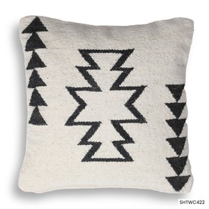 Funda de Almohada Cuadrada de Lujo STAR HOMETEX, Tejida en Algodón Ecológico, con Cierre, Rayas, Hecha a Mano, Lavable y Personalizable - Product Image 1