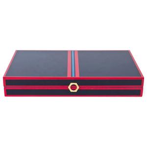 Customized Premium Quality Luxury PU Leather <b>Backgammon</b> Acrylic <b>Backgammon</b> <b>Set</b> for Intellectual Games <b>Set</b> - Product Image 4