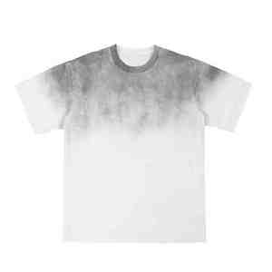 T-shirt Sportif Homme Coupe Slim Effet Délavé Personnalisé Spandex/Polyester Logo Avant Effet Vieilli Streetwear Tee-shirt Vierge OEM - Product Image 4