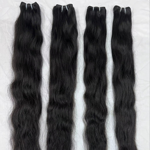 ผมอินเดียขายส่ง ขนาด 28-30 นิ้ว ผมแท้แบบเรมี่ คุณภาพดี จัดเรียงเกล็ดผม ตรงธรรมชาติ HD สำหรับต่อผมแบบมัด - Product Image 1