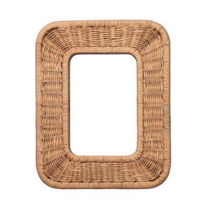 Natural Rattan Picture <b>Frame</b> Rectangular Handmade Natural Finish Eco Friendly Photo <b>Frame</b> Wholesale Bulk Supplier Home Decor - Product Image 1