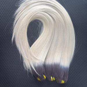 Couleur blonde ombrée 60A avec racine foncée dans un paquet d'extensions de cheveux jusqu'à 30 pouces d'extensions de cheveux vierges crues - Product Image 4