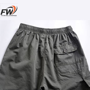 Pantalones Cargo de Camuflaje para Hombre, Pantalones Cortos Casuales Holgados de Trabajo con Múltiples Bolsillos, Cintura Media, Talla Grande, Resistentes al Desgaste, para Verano - Product Image 6