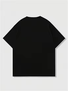 Camiseta Corta de Algodón Tejido de Alta Calidad con Dobladillo Cóncavo, Estilo Urbano Deportivo, Corte Regular, 250 GSM, para Hombre - Product Image 2