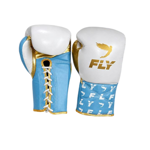 Guantes de Boxeo Profesionales Personalizados, 100% Cuero Genuino, Cierre con Cordones Antideslizantes, para Muay Thai, Sanda, Adultos y Artes Marciales - Product Image 1