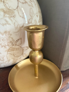 Mini porte-bougie plaqué or, style vintage, pour étagère, décoration de salon, style cottage français, support décoratif en métal pour bougie - Product Image 6