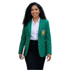 Blazer Deportivo con Escudo Bordado para Mujer, Chaqueta Premium de Corte Entallado, Ropa Exterior Profesional Informal de Negocios - Product Image 2