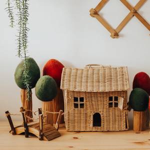 บ้านของเล่นเด็กทรงบ้าน ของเล่นขายส่งราคาถูก บ้านหวายทำมือสำหรับเด็กเล็ก - Product Image 4