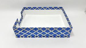 Handcrafted <b>Biodegradable</b> Art <b>Paper</b> Block Printed Boxes Featuring Elegant Artisan Prints for Gifting Storage Stylish Home Decor - Product Image 2