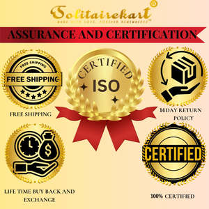 1,03 quilates G Color VS1 Claridad Diamante tachonado Anillo de diamante natural - Product Image 5