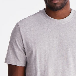 T-shirt décontracté pour homme en matière durable avec finition de couture de qualité supérieure, couleur unie, col rond, manches courtes, décontracté et tendance 2026 - Product Image 3