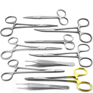 Kit de Cirugía Menor Manual de Acero Inoxidable, Juego de Instrumentos para Sutura y Extracción de Suturas para Estudiantes - Product Image 1