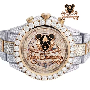 Reloj clásico de cuarzo con números romanos y correa de cuero - Product Image 2