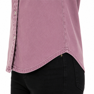 Camisa Casual de Mezclilla Ligera para Mujer, Transpirable, de Secado Rápido, Manga Larga, Corte Regular, Personalizable, de Algodón de Alta Calidad - Product Image 4