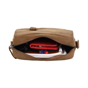 Bolso de Cuero Crazy Horse Color Bronceado Personalizado, Marca Privada OEM/ODM, Venta al Por Mayor, Estilo Minimalista para Viajes - Product Image 6