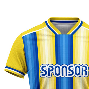 Conjunto de Camiseta de Fútbol Transpirable sin Costuras de Spandex/Poliéster, Uniformes de Fútbol Personalizados con Sublimación Impresa en 3D de Secado Rápido en Cuatro Direcciones - Product Image 3
