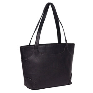 Salva Leather Customizable Color Faux Leather Tote Bag Women Soft Handle Zipper Closure Fashion Style Interior Pocket 21L - Product Image 2