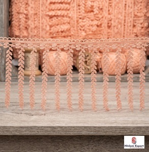 Encaje de Flecos de Lujo, Tela de Encaje con Borlas, Borde Decorativo de Flecos, Servicio de Fabricación Personalizada para Prendas, Cortinas y Manualidades - Product Image 4