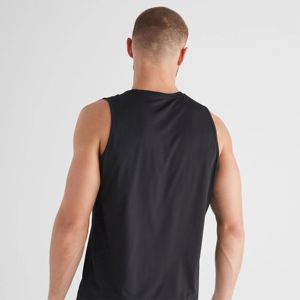 Camisetas sin mangas personalizadas de poliéster/algodón ecológicas de primera calidad para hombre, camisetas deportivas sin mangas para gimnasio, venta al por mayor, transpirables - Product Image 2