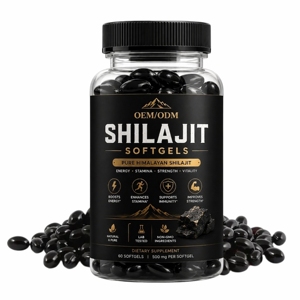 Cápsulas Blandas de Shilajit del Himalaya OEM ODM, Shilajit Puro en Gel, Rico en Ácido Fúlvico y Minerales para Apoyar la Energía, la Inmunidad y la Resistencia - Product Image 1
