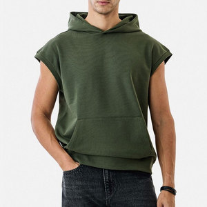 Sweat-shirt à capuche zippé respirant en molleton de coton doux pour garçons et hommes, avec poches, logo personnalisé, idéal pour l'été, vente en gros OEM ODM - Product Image 4