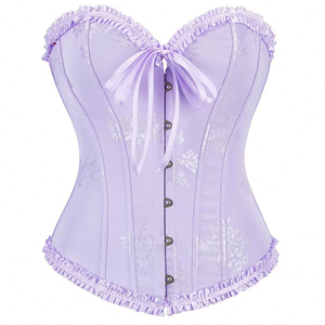 2026 Fashion Ladies Sexy <b>Shapewear</b> Lingerie Crop Top Tank Tops Corset Open Back Boned Corset with Bra Bridal Corset Tops low moq - Product Image 5