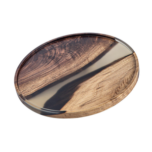 Luxury Purple Resin Wood <b>Serving</b> <b>Tray</b> Acrylic <b>Gold</b> Handles Decorative Charcuterie Board Kitchen Dining Home Hotel Gift Platters - Product Image 1