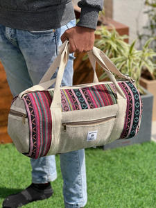 ใหม่ทําด้วยมือกัญชาDuffelกระเป๋าBohoสไตล์ฮิปปี้ค้างคืนวีคเอนด์กระเป๋าขายร้อนเป็นมิตรกับสิ่งแวดล้อมผ้าฝ้ายวัสดุกระเป๋าเดินทางกระเป๋า - Product Image 4